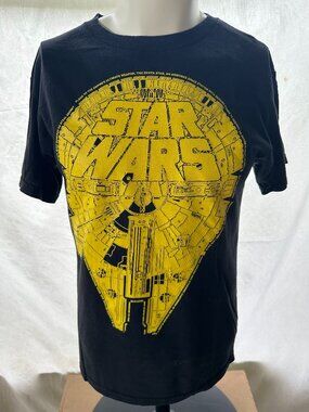 Star Wars Millennium Falcon YT-1300 Han Solo Men's Black T Shirt Medium Mad Engi